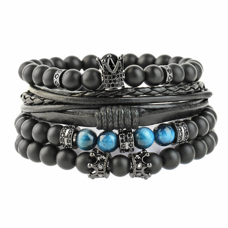 Pulsera de piedra de piedra volcánica de piedra volcánica al por mayor.